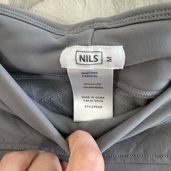 NILS Fleece Lined Gray Quilted Leggings Size Small - Picture 7 of 10